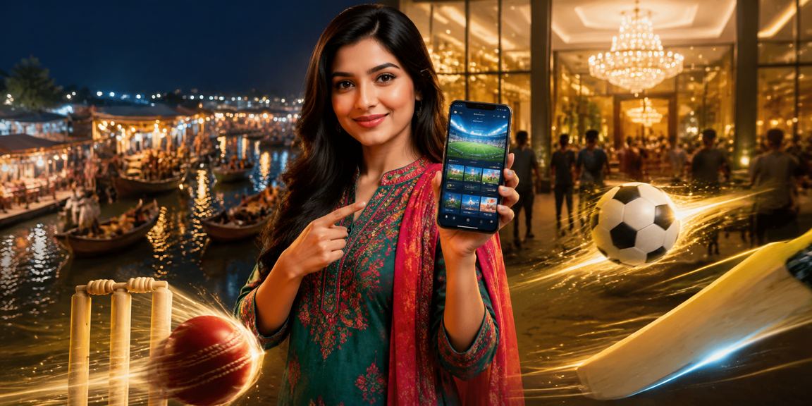 Mobile Cricket Betting at a Night Market in Barisal