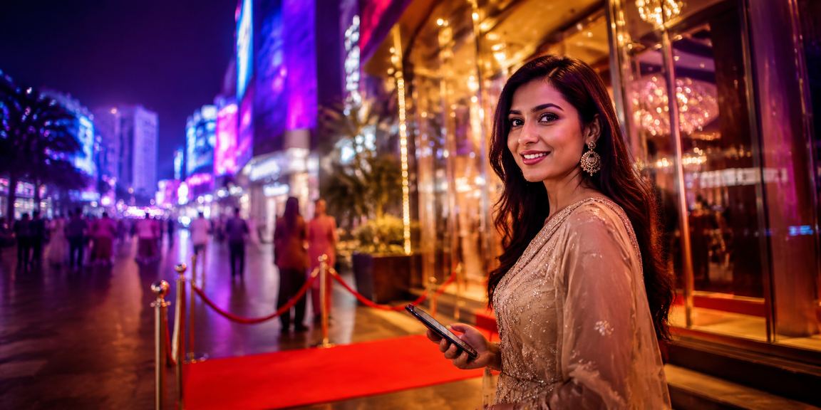 A user accessing the 275 platform on mobile during Eid festivities in Dhaka